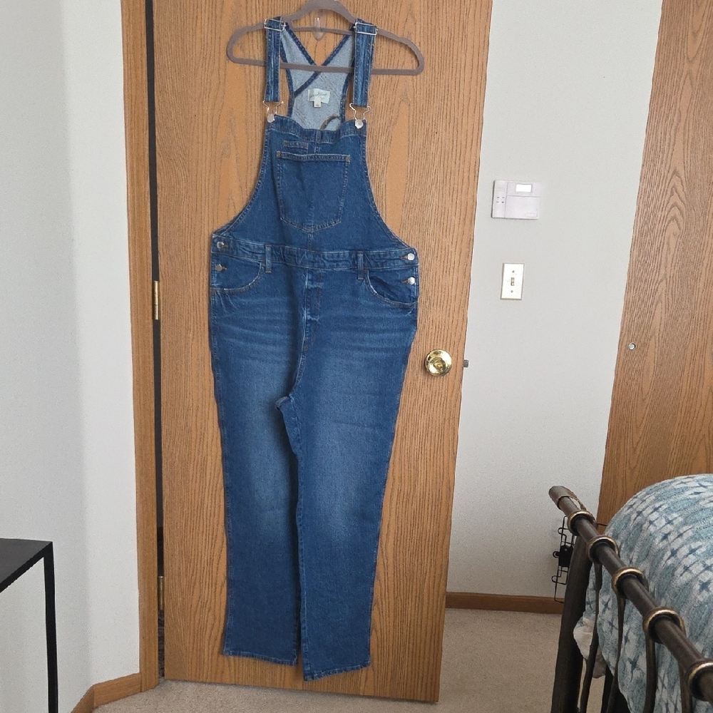 Women's Blue Denim Overalls - Picture 5 of 16